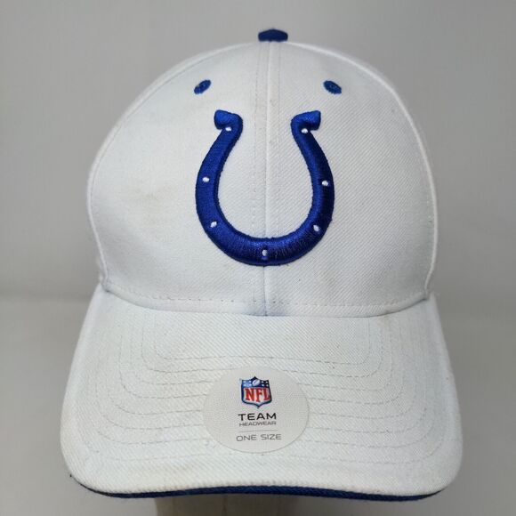 NFL Team Apparel Men's Strapback Hat White Size OSFA Embroidered Logo - Picture 3 of 13